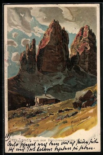 Künstler zeno diemer - künstler-ak,