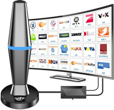 DVBT2 Antenne, Zimmerantenne DVB-T & DVB-T2 Antennen Mit Verstärker, Großer Reic