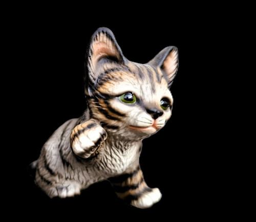 Porzellanfigur katze - porzellanfigur,