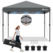 SUNULA Pavillon 3x3m Faltpavillon Gartenzelt Partyzelt Wasserdicht Popup Zelt