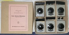 DDR VEB Technische Dekaden-Widerstände, 6 Stück, 0,1 ... 10000 Ohm, Neu in OVP