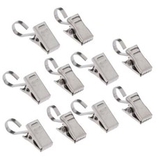 10 Stück Gardinenclips mit Stifthaken Federklemme Bildschirm