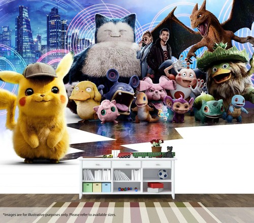 Detektiv pikachu film wandbild - detektiv,