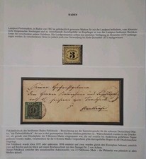 Briefmarken Baden 1862