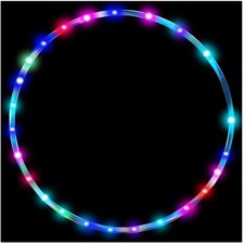 LED Hula Hoop Reifen, Fitness, Tanz, Gewichtsreduktion, bunt, Erwachsene