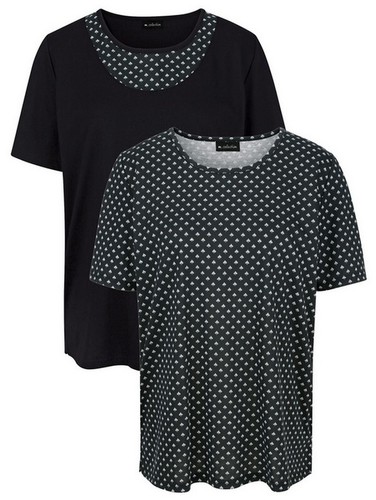 Shirt schwarz weiss doppelpack - shirt,