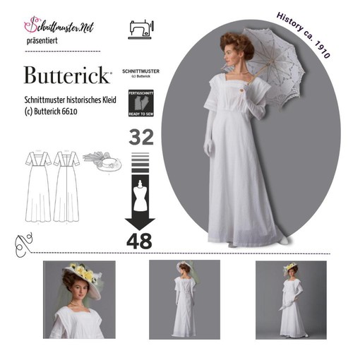 Schnittmuster butterick 6610 - schnittmuster,