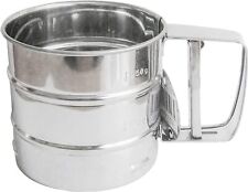 MEHLSIEB Einhand Ø10,5cm Edelstahl Puderzuckerstreuer Puderzuckersieb Sieb 74