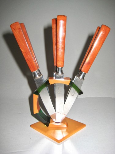 Obstmesser set art deco - art,