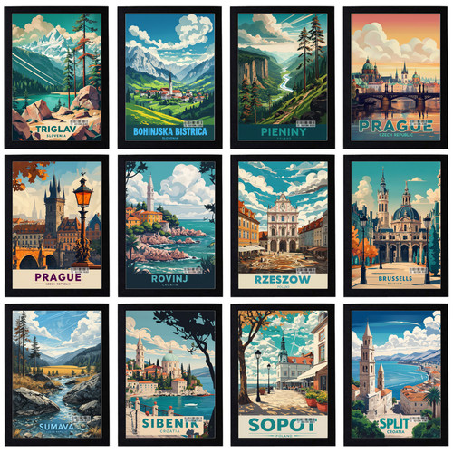 Vintage reise urlaub poster - vintage,