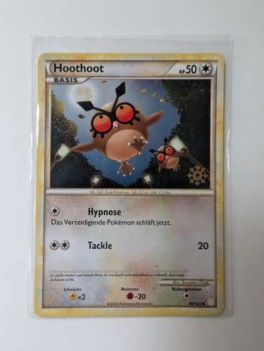 Pokémon karte hoothoot 123 - karte, 66/123