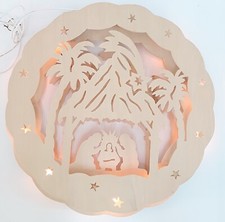 3D Lichterbogen Fensterhänger Josef & Maria 10 flammig Ø ca. 36 cm