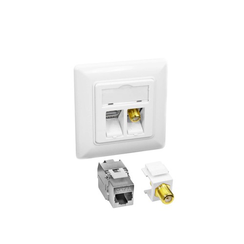 Cat6a netzwerkdose mit - netzwerkdose,