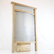 Altes Waschbrett 56 x 36 - Rubbelbrett Zink, Blech, Holz, Deko, Shabby