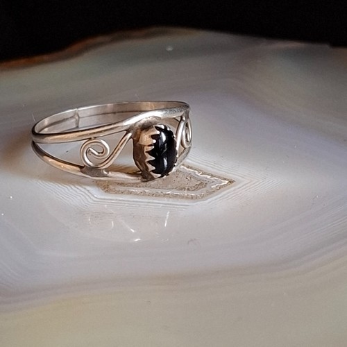 Ring silber 925 black - 925, onyx