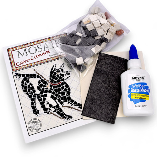 Cave canem mosaik bastelset - -,