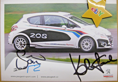 Original rallye autogrammkarte - original,