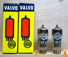 Pair: VALVO E88CC PHILIPS made SEHR GUT ✅ same codes NOS NIB Tube Röhre ( 6922 )