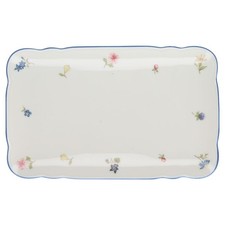 Tablett für Milch + Zucker Seltmann Weiden Marie Luise Streublume mit blauem Ran