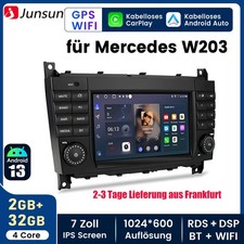 2+32G Carplay Android Für Mercedes Benz C-Klasse W203 2004-09 Autoradio GPS Navi