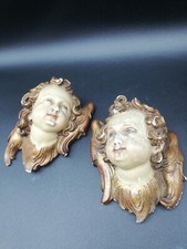 2 x Engel Putte Putti Kopf