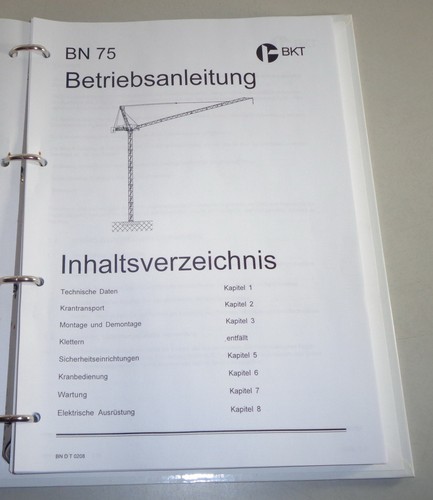 Betriebsanleitung potain bkt - betriebsanleitung,