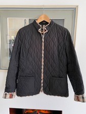 DAKS LONDON SteppJacke Gr 38 DE in  Schwarz- innenfutter kariert