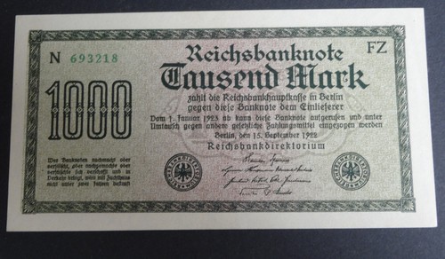 Reichsbanknote 1000 mark - 1000,