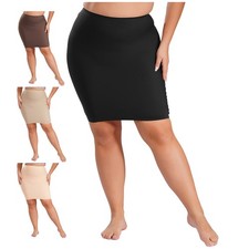 Damen Knielang Unterrock Eng