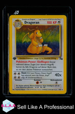 DRAGORAN POKEMON 4/62 1999 FOSSIL 1ST EDITION GERMAN HOLO