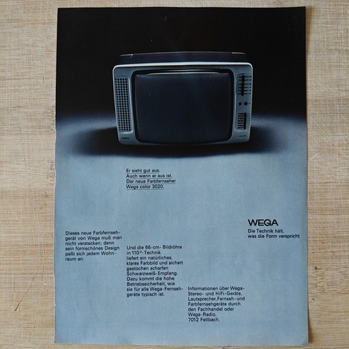 Wega fernseher 1971 vintage - fernseher,