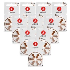 60 SIEMENS SIGNIA Größe 312 PR41 Hörgeräte Batteries 1,45V Zink Luft Neu