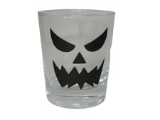 Teelicht Glas Windlicht Halloween "Fratze" Handmade Unikat Party Glas Trinkglas