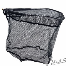 DELTA FISHING Kescherkopf Trout Net Aluminium Kopf Netz Gummiert 50 bzw 70cm Kva