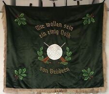 Flagge Fahne Standarte Wir wollen sein ein einig Volk von Brüdern Vereinsfahne