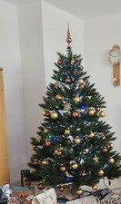Tannenbaum künstlich Bristlecone Pine Grün 185 cm mit Metall Ständer Weihnachten