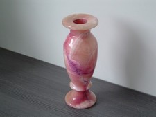 Ägyptische Alabaster Vase - rosa - 19,5 cm - 1.231 Gramm schwer