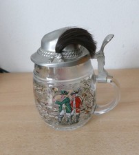 1/2 Liter Glas Bierkrug mit