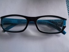 Lesebrille schwarzes-grünes Gestell +3,0