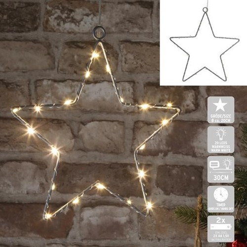 Led fensterbild mit timer - led,