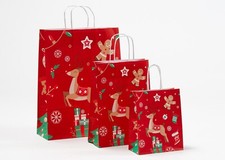 Papiertragetaschen Rentier