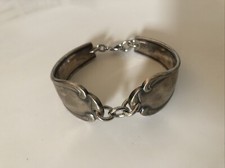 Armreif Armband Besteck Silberfarben Metall Unikat Damen
