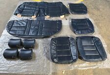 Mercedes w126 limo Sel SE Blau Leder Sitz Bezug Original Last Serie 1990