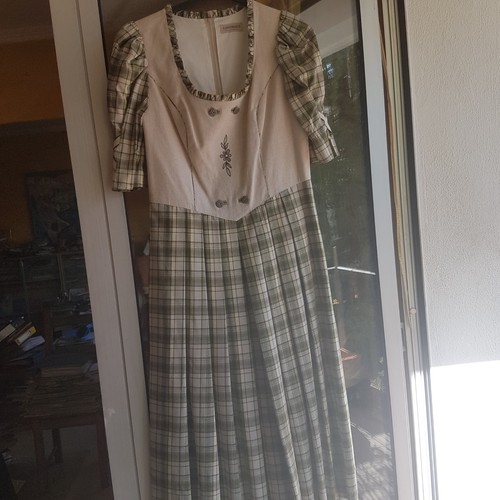 Dirndl lindgrün beige kariert - dirndl, lindgrün-beige