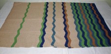TRUE VINTAGE STOFF 150x120cm "WOLLE WELLENMUSTER" METERWARE BEKLEIDUNG Jacke #6