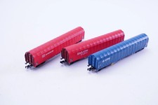 (RBT272) Minitrix 18801 Schiebeplanwagen-Set AAE/VTG der DB AG, DC, N, OVP