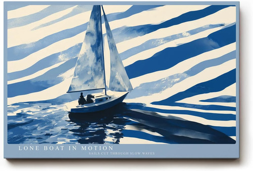 Sinus art wandbild segelboot - art,