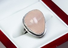 835 Silber - antiker Art Deco Ring - Rosenquarz - Georg Kramer (Fischland)