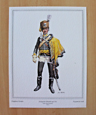 Königreich Schweden: Husar des gelben Husaren Rgt. , Uniformtafel