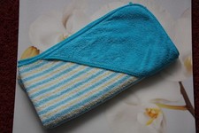 TCM Tchibo Kapuzentuch groß 90cm * 90 cm blau gestreift Badetuch